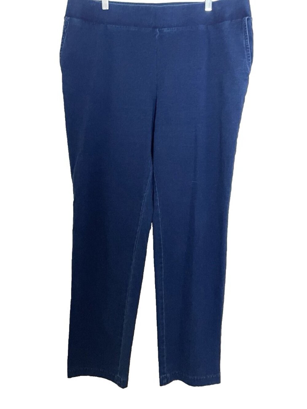 J. Jill Pure Jill Indigo Pants Women's Large Slim Leg Stretch Casual Pull on - Picture 2 of 10